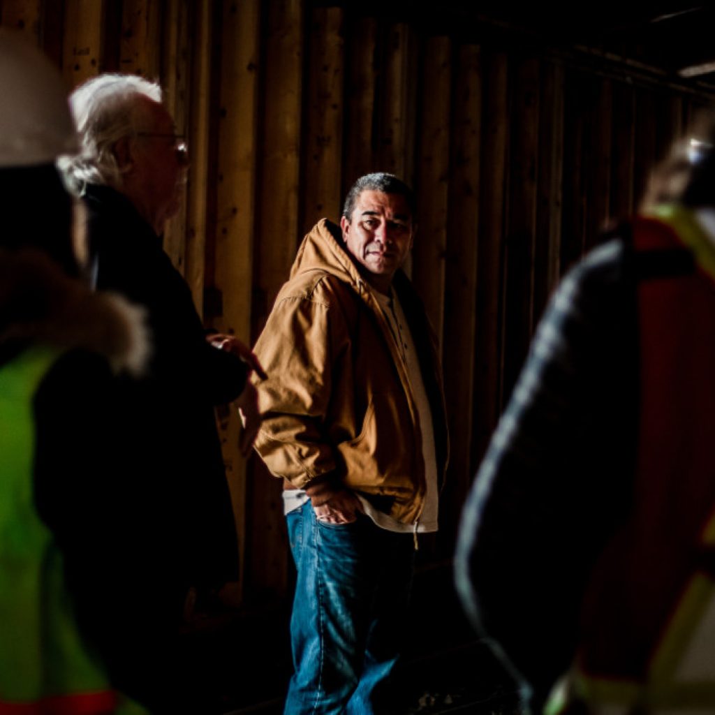 The Gwaii Engineering team has a tour of Tsawout Longhouse